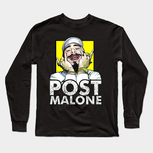 Post Malone Long Sleeve T-Shirt by TheTwinfine